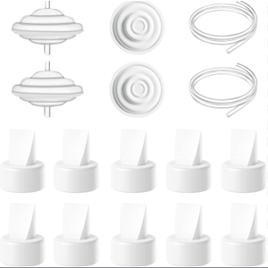 BACAYZZL Pump Parts Compatible with Spectra S1 S2 9 Plus Synergy Gold, Not Original Spectra Replacement Pump Parts, Include 10 Duckbill Valves & 4 Silicone Membranes