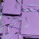 Zhanmai 100 Pcs 4.7 x 2.4 x 3.9 Inch Mini Gift Bags Bulk with Tissue Paper Kraft Paper Bag with Handle Gift Tag for Birthday Party, Halloween, Thanksgiving, Christmas, Wedding Showers (Light Purple)