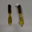 Patelai 2 Pcs Barber Blade Cleaning Brush for Clipper Cleaning Nail Cleaner Styling Brush for Fades Tapers Trimmer Manicure Salon (Gold)