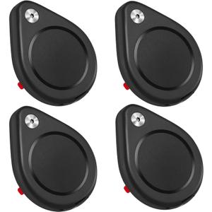 Surface Adhesive Mount for airtag-The Secure Adhesive Lock Case for airtag, Discreet, Security Tool, for Car, Truck, Skis and More(4Pack,Black)
