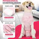 JOHNBOLIN Dog Recovery Suit, Spay Surgical Onesie for Female Dog After Surgery Anti-Licking, Pet Recovery Shirt for Male Dogs Alternative E-Collar&Cone (Camouflage Powder, Medium)