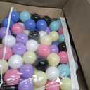 Hovenlay Ball Pit Balls Phthalate Free BPA Free Crush Proof Plastic - 7 Bright Colors in Reusable Play Toys for Kids with Storage Bag