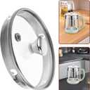 Anti-Scalding Glass Pot Lid Universal Replacement Cover for Tea Kettle Saucepan Frying Pan 3.73X1.18 Inch