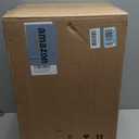 Amazon Basics Smudge Resistant Rectangular Trash Can with Soft-Close Lid, Foot Pedal, Removable Inner Bucket, 50 Liter/13.2 Gallon, Brushed Stainless Steel, Satin Nickel Finish