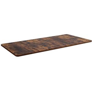 Universal 39"x15.5" inch Table Top for Standard and Sit to Stand Height Adjustable Home and Office Desk Frames, Rustic Vintage Brown Desktop