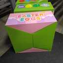 LEASEN [ 12 Surprise Golden Eggs ] 500 Pack Plastic Easter Eggs Bulks, 2.3 Inch Empty Easter Eggs, Bright Colors Plastic Eggs Fillable for Easter Hunt, Basket Stuffers Fillers, Easter Party Favor