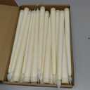 GenSwin 26 Pcs Flameless Taper Candles with 3D Wick, LED Taper Candles Battery Operated, Flameless Battery Candlesticks for Home Party Wedding Christmas Decor (Ivory, 0.78x10.8)