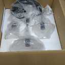 TOCHIC Glass Pendant Chandelier for Dining Room, Hanging Modern Cluster Globe Pendant Lighting Bedroom, 3 Lights Barn Ceiling Kitchen Island Light for Foyer, Hallway