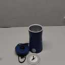 Huogary Milk Forther Simple Milk Frother and Steamer 2-in-1 Milk Steamer with Hot Milk Foam and Hot Milk for Latte, Macchiato, Cappuccinos, Blue