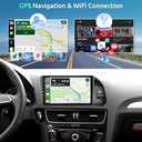 2+64G Android Car Radio Car Stereo for Audi Q5 2010-2018 with Wireless Carplay Android Auto, 9 Touch Screen Head Unit Mirror Link WiFi GPS Navigation Bluetooth FM RDS EQ AHD Backup Camera SWC MIC