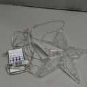 Christmas Tree Topper LED Lighted Star Tree Top APP Control, 5-Point Star RGB Night Light Treetop, Small Xmas Tree Decor for Christmas, USB Plug in/Wire 9.84Ft