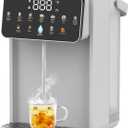 Instant Hot Water Dispenser Countertop for Rapid Heating & Quiet Design Adjustable 7 TEMP & 7 Water Volume Dispense 0.8Gal/3L Removable Water Tank with Carrying Handle BPA Free Fit Kitchen Counter