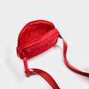 Pander Two Way Zipper Fanny Pack Nylon Everywhere Belt Bag for Women, Water Repellent Waist Packs, Crossbody Bags with Adjustable Strap (Red).