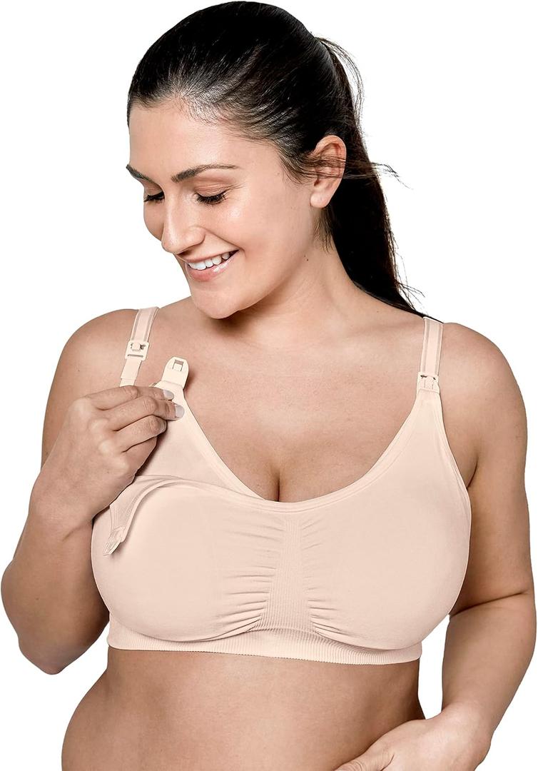 Medela Women's Pumping and Nursing Bras (Beige, M)