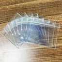 6Packs Extra Thick Horizontal ID Card Name Tag Badge Holder with Waterproof Type Resealable Zip (4x3 Inches Medium Size,)