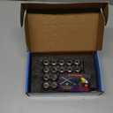 Set of 20, 12x1.5 1.38'' Length 3/4'' 19mm Hex Acorn Lug Nuts with Conical Seat Compatible with Honda Acura Aftermarket Alloy Wheels