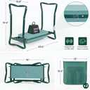 Garden Kneeler and Seat, 2-in-1 Gardening Kneeling Bench, Foldable Heavy Duty Garden Stool with Cushioned Pad, Gardening Gifts for Seniors Women -1PCS