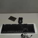 RedThunder K10 Wireless Gaming Keyboard and Mouse Combo, LED Backlit Rechargeable 3800mAh Battery, Mechanical Feel Anti-ghosting Keyboard + 7D 3200DPI Mice for PC Gamer (Black)