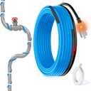 MAXKOSKO 2 Ft. 120 V Heating Cable for Pipe Freeze Protection, Self-Regulating Heat Tape for Water Pipes for Metal and Plastic Pipes, Energy-Saving Heat Trace Cable Keeps Water Flowing at -40 F