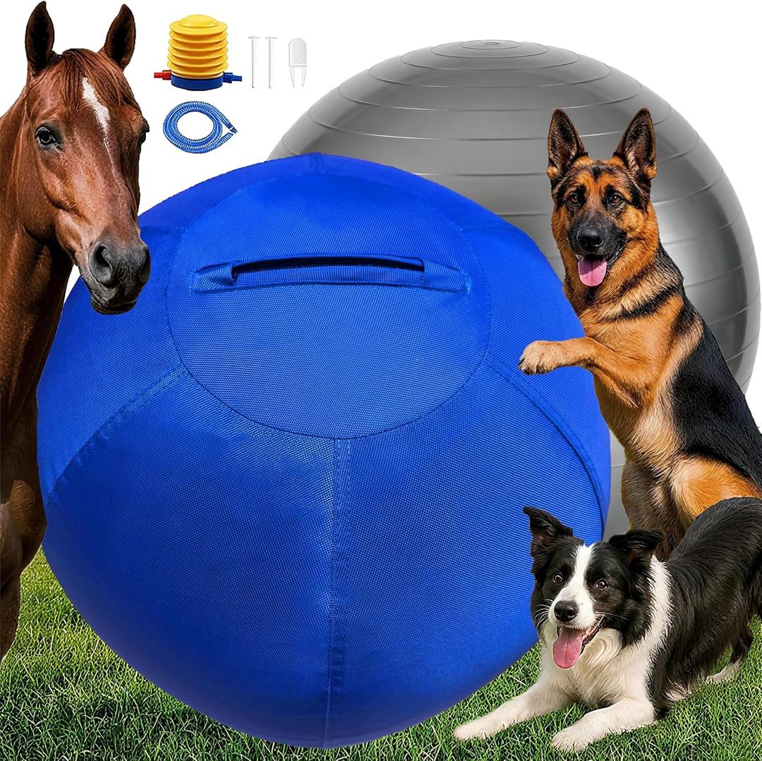 Herding Ball for Dogs, 22" Herding Ball, Thickened and Durable Explosion-Proof Material, Suitable for Australian Shepherds, Cattle Dogs, Border Collies, and Medium to Large Dog Breeds, Blue