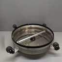 19" Pressure Washer Surface Cleaner with 4 Wheels - Stainless Steel Surface Cleaner for Pressure Washer Attachment for Concrete, Patio, Sidewalk, Deck, Driveways and Daily Washing - PWS 19 (19 INCH SILVER)