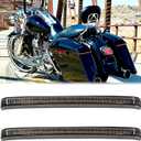 JMTBNO Motorcycle Saddlebag Tail Lights LED Rear Sequential LED Running Brake Light Turn Signals Compatible with 2014-2023 Harley Touring Road King Road Gilde Street Gilde Electra Glide,Smoke Lens