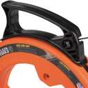Klein Tools 56331 50-Foot Electrical Fish Tape, Steel Wire Puller with Double Loop Tip, Optimized Housing and Handle, 1/8-Inch