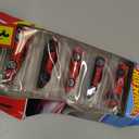 Hot Wheels Toy Ferrari Cars, Die-Cast 5-Pack in 1:64 Scale, Officially Licensed Set of 5 Ferrari Collectible Vehicles for Play or Display