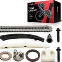 Torchbeam Timing Chain Kit 1.4L Turbo, Compatible with Chevy Cruze 2011-2015, Buick Encore 2013-2019, GMC Terrain 2010-2017 (OE# 22HP47N, TK343)