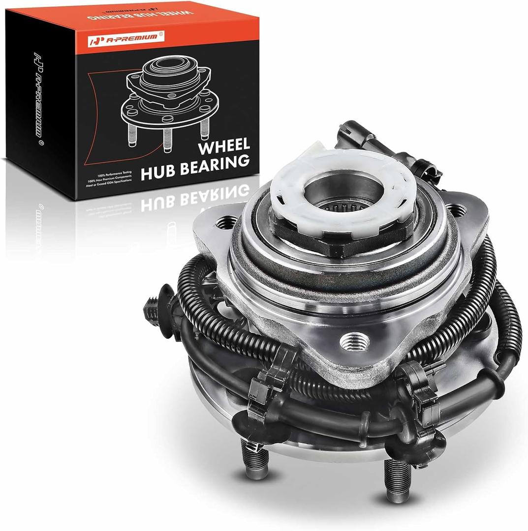 A-Premium Front Wheel Bearing and Hub Assembly with ABS & 5-Lug Compatible with Ford Ranger 1998-2000 & Mazda B4000 1998-2000, 4WD & 4-Wheel ABS Only
