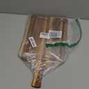 Acacia Wood Cutting Board with Handle, Wooden Chopping Board for Pizza Bread Cheese, Charcuterie Boards, Large Cutting Boards for Kitchen Decor, 17.7" X 9.8"