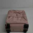 16 Inch Underseat Carry On luggage Airline Approved, Softside Suitcase with Spinner Wheels, Lightweight Travel Rolling Bag with Detachable Laptop Padded for Women, Pink