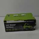 RYAHT Leaf Blower Cordless, Leaf Blower with Battery and Charger - 2 x 4.0Ah Batteries, 2 Speed Modes, 21V Powerful Lightweight Electric Blowers for Lawn Care, Patio Cleaning and Dust, Green