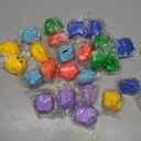 Meooeck 24 Pcs Slow Rising Stress Cube Square Fidget Ice Cube Stress Toys for Adults Squeeze Balls for Easter Basket Stuffer Easter Egg Filler Party Gift ADHD Autism Anxiety