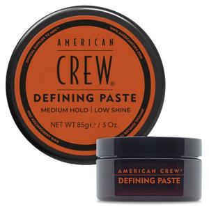 American Crew Men's Hair Defining Paste, Like Hair Gel with Medium Hold Hair Gel & Low Shine, Stocking Stuffer for Him, 3 oz