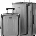 Premium Carry On Luggage, 20Inch&29 Inch Top Opening Airline Approved ABS+PC Hard Shell Suitcases with Silent Wheels, TSA Lock,Front Pocket and Wet-dry Separated Six-piece Set (Dark Grey)