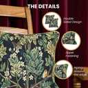Signare William Morris Artist Tapestry Double Sided Square Throw Pillow Cover Only 18" x 18"/ 45cm x 45cm in Blue Tree of Life Design (CCOV-Art-Morris-4)