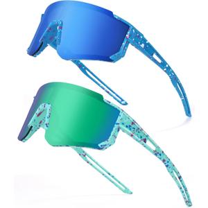 Kids Baseball Sunglasses - Youth Baseball Sunglasses for Boys Girls - Sports Softball Shades Age 4-10