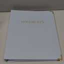 Sturdy Document Organizer Set with Folders - Beautiful Linen 3-Ring Binder Safely Stores All Important Documents & Files in One Place - Easy to Use Expanding Storage Incl. Envelopes, Pockets & Labels (Dusty Blue)