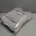 JINXIA Knee Pillow for Side Sleepers, Comfortable Memory Foam Leg Pillow for Side Sleeping, Pillow Sleeping Between Legs Aligns Spine, for Hip, Back & Sciatica Pain Relief, White and Gray