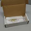 6-Pack Solid Brass Kitchen Cabinet Pulls, Gold Modern T-Bar Handles, 5-Inch Hole Center Hammered Handles for Dresser Drawer Cupboard, 6-7/8 Inch Total Length, Polished Finish