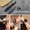 20mm Nylon Band for Samsung Galaxy Watch 7/ 6/ 5/ 4/ FE 40mm 44mm/ active 2/ Galaxy Watch 5 Pro 45mm/ 4 Classic 42mm 46mm/ Galaxy 6 Classic 43mm 47mm, 6 Pack Fabric Wristband Sport Loop Strap for Women Men