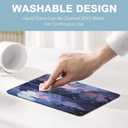 2 x Mouse Pad-Purple Beautiful Clouds Square Mousepad Washable Cloth with Non-Slip Rubber Base,Stitched Edge,Mouse Pads for Desk Computers Laptop Mouse- Home Office Decor Desk Accessories-10x8 inch