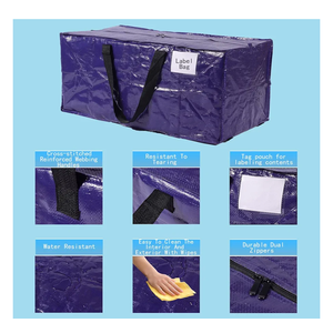 Extra Large Moving Bags,Collapsible Storage Bins,Heavy Duty Tote,Oversized Packing Supplies with Strong Handles,Large Bags With Smooth Zipper,Storage Boxes Alternative