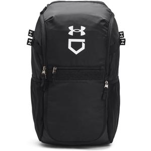 Under Armour Unisex-Adult Utility Baseball Backpack Print, (003) Black / / White, One Size Fits All