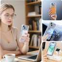 for iPhone 14 Case Clear Magnetic, Compatible with MagSafe, Ocean Marine Animals Pattern, Slim Shockproof Camera Lens Protection Phone Case for Women Men 6.1" - Blue