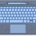 Surface Pro 9 Keyboard with Slim Pen, Compatible with Microsoft Surface Pro 11 10 9 8 X, 13 Inch Bluetooth Wireless Backlit Type Cover with Slim Pen,Keyboard with Slim Pen,Blue