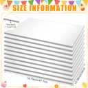 Affrolling 10 Pack 13.4 x 18.8 Inch Half Sheet Rectangle Cake Drum Board 1/2 Inch Thick Rectangular Cake Board Greaseproof Foil Corrugated Base for Desserts Display, Silver