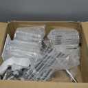 HMVPL Crystal Floor Lamps for Living Room, Modern Floor Lamp with Shelves, 3-Lights Standing Lamp with Crystal Shade, On/Off Foot Switch, Silver Corner Floor Lamp for Bedroom Living Room Office(66") (Chrome)