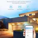 Syantek Outdoor WiFi Outlet, Outdoor Plug with 3 Ground Outlets, Compatible with Amazon Alexa, Google Assistant, Remote Control Outdoor Light Timer Outlet Waterproof, FCC Certified